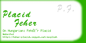 placid feher business card